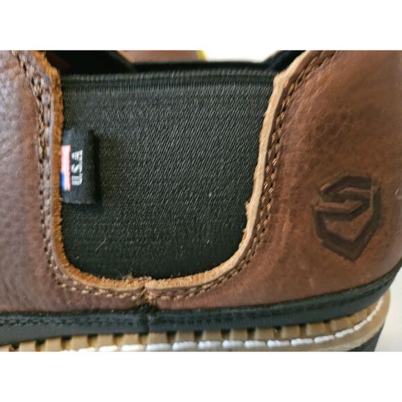 NWT! SUREWAY Slip-On Work Boots Slip-on Casual Tobacco Sz Men’s 10.5, Women 12.5 - Picture 7 of 15